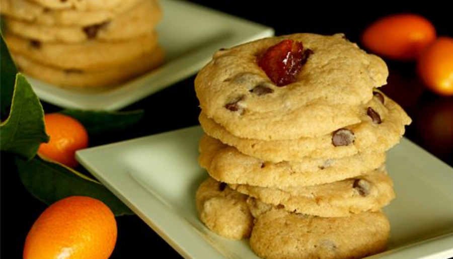 Kumquat and Chocolate Chip Cookies