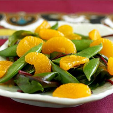 Beet Green and Sugar Snap Pea Salad Recipe