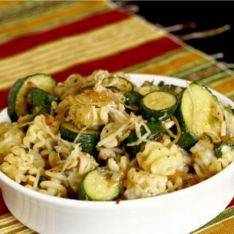 Zucchini Radiatore (Vegetarian Pasta Recipe)