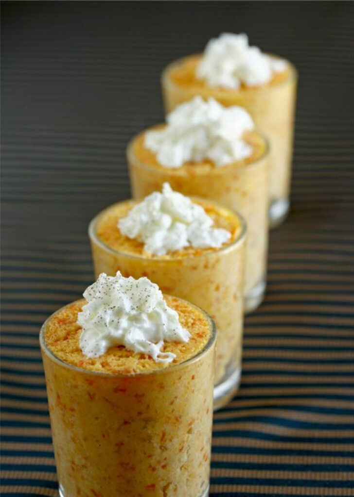 Mango Carrot Mousse Recipe (Verrines de Mousse de Carottes)