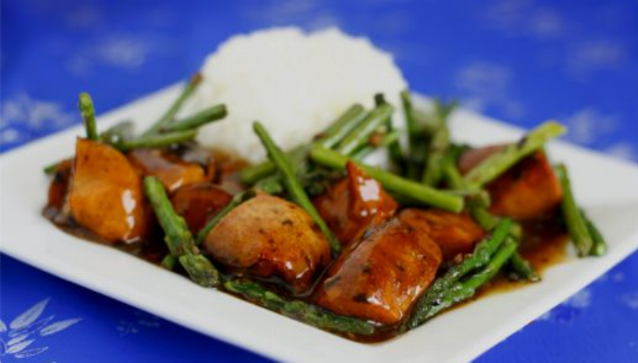 Asparagus Chicken Stir Fry Recipe (Black Bean Sauce Chicken)