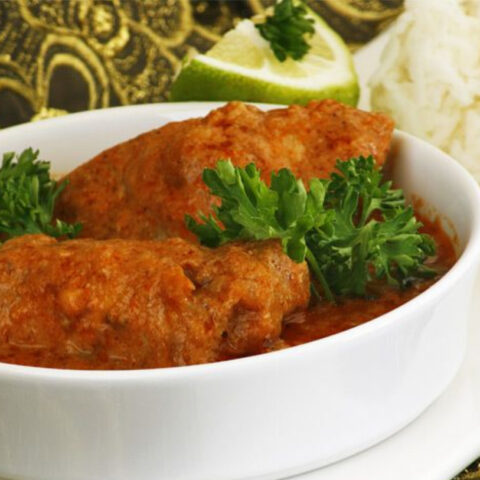 Indian Butter Chicken in Tomato Cream Sauce (Murgh Makhani Curry)