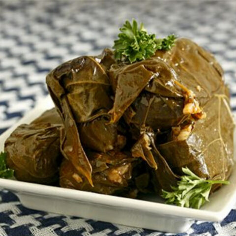 Dolmades (Stuffed Grape Leaves Recipe)