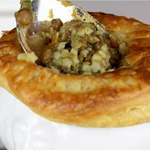 Vegetarian Pot Pie with Lentil Pasta