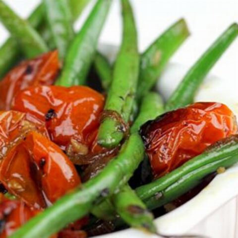 French Green Beans with Oven Roasted Tomatoes