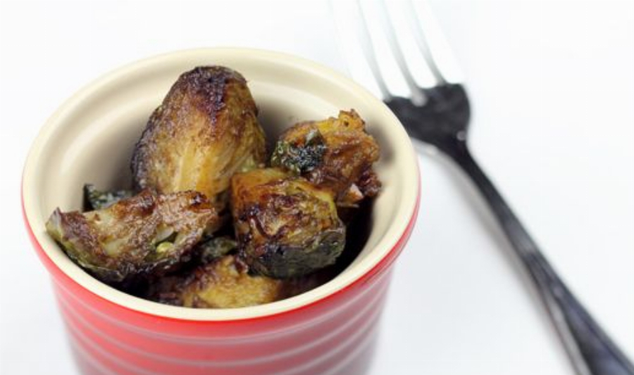 Balsamic Brussels Sprouts with Acorn Squash