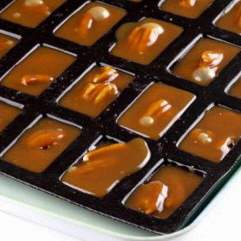 Chewy Pecan Caramels with Cardamom