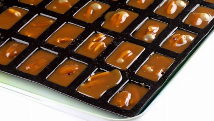 Chewy Pecan Caramels with Cardamom