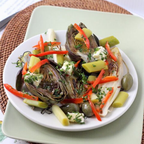 Grilled Artichoke and Endive Salad Recipe