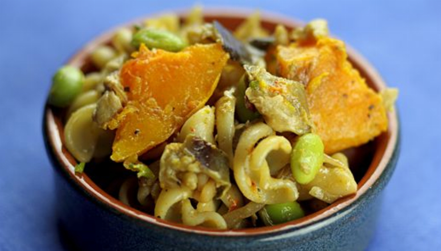 Fusilli Pasta with Roasted Butternut Squash