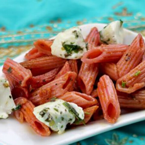 Beet Marinara Pasta Sauce with Mozzarella