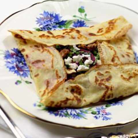 Beet and Goat Cheese Crepe Recipe