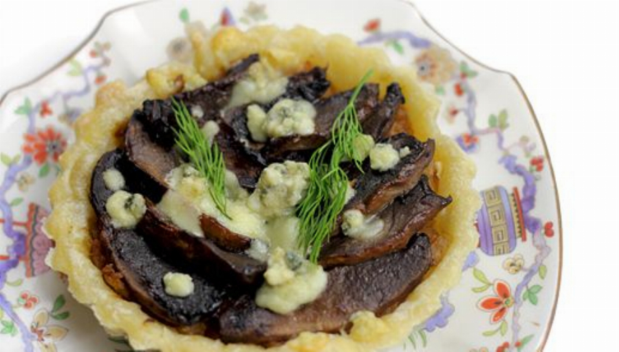 Portobello Mushroom Blue Cheese Tart Recipe