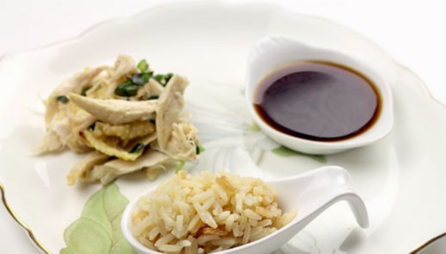 Vietnamese Chicken Rice with Ginger Fish Sauce