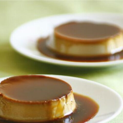 Coffee and Cardamom Flavored Creme Caramel