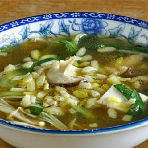 Vegetarian Sizzling Rice Soup