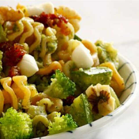 Cashew Pesto Radiatore Pasta Salad