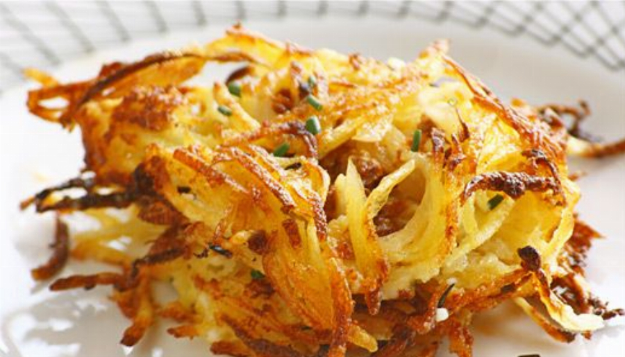 Hash Browns with Goat Ricotta and Chorizo