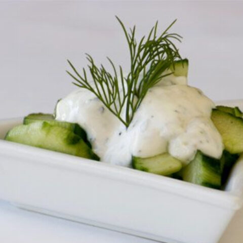 Cucumber Dill Salad with Tzatziki Dressing