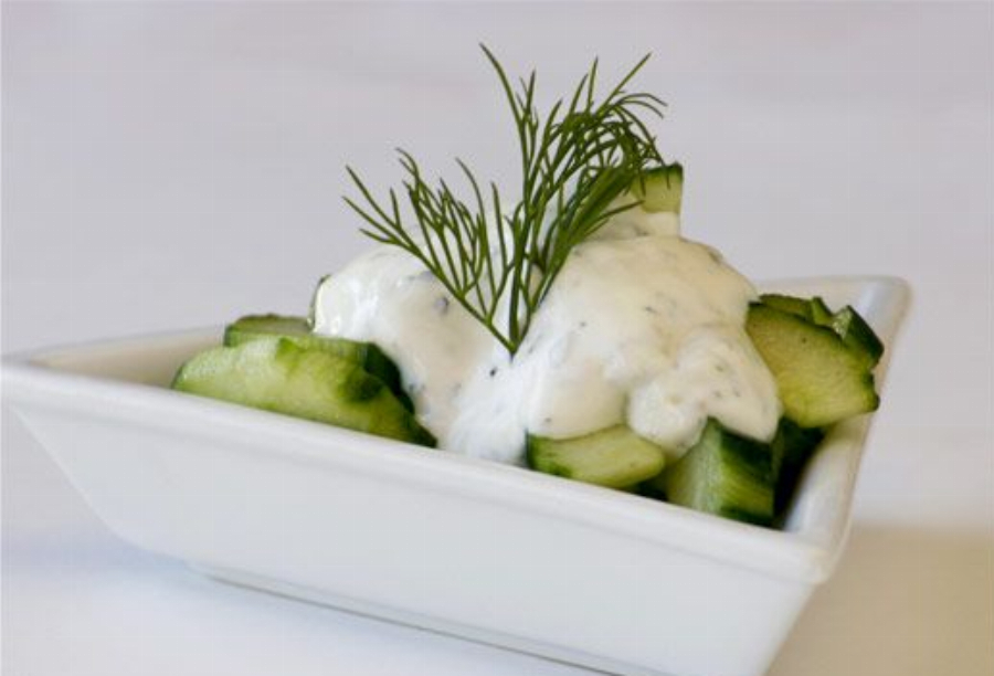 Cucumber Dill Salad with Tzatziki Dressing