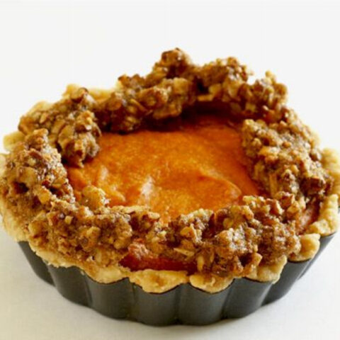 Sweet Potato Pie with Pecan Crumb Topping