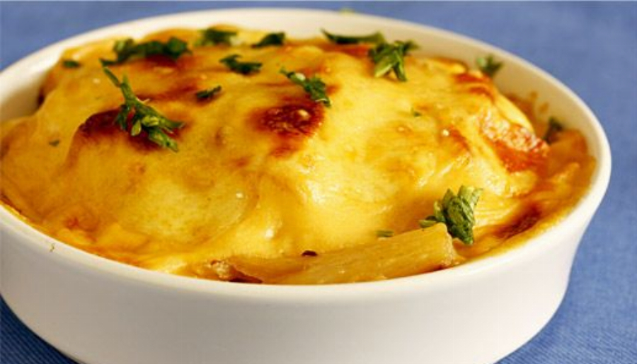 Salsify Potato Cheese Gratin