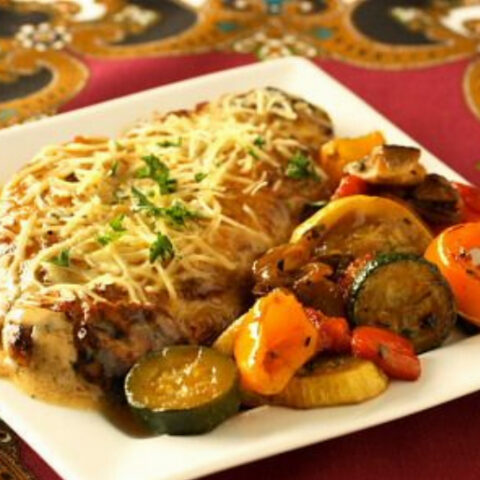 Veal Scallopini with Garlic Cream Sauce (Escalope de Veau Marsala)