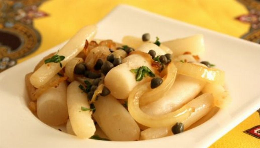 Salsify in Butter with Capers