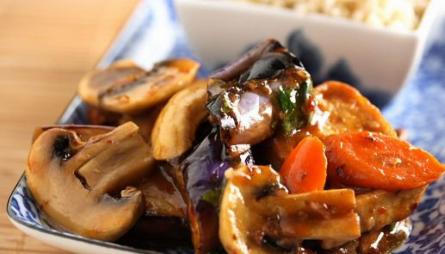 Braised Tofu with Hoisin Sauce