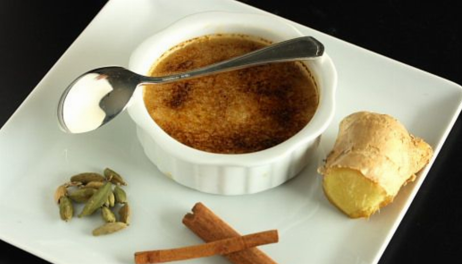 Masala Chai Creme Brulee