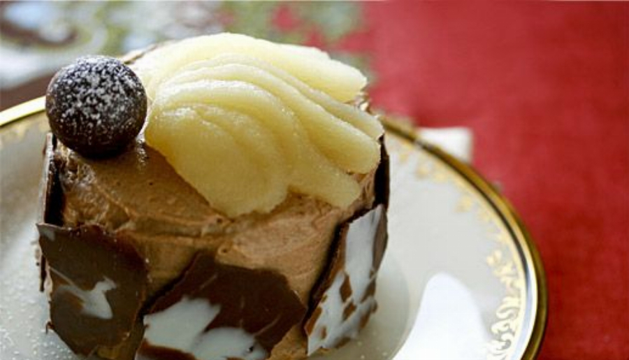 Chocolate Pear Entremet