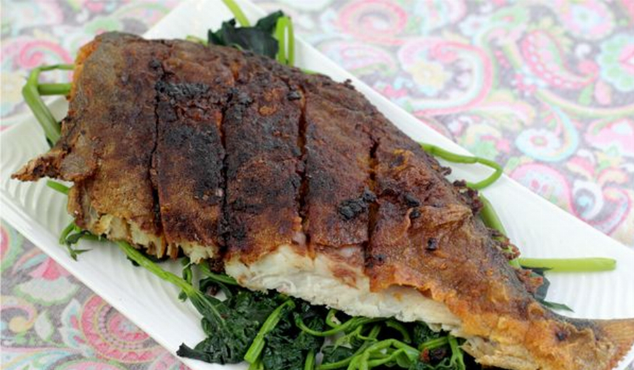 Deep-Fried Fish with Lemongrass