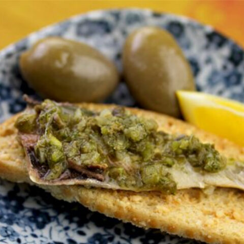 Sardines with Sauce Verte