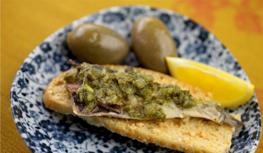 Sardines with Sauce Verte