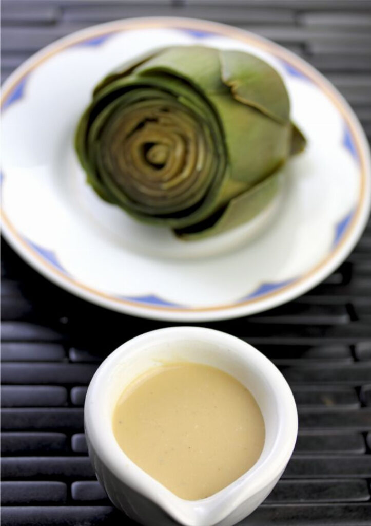 Sauce for Steamed Artichokes (Tofu Dressing Recipe)