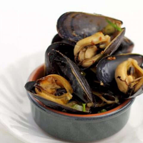 Spicy Mussels with Chorizo