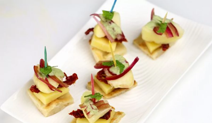 Peach Comte Cheese Appetizer Recipe