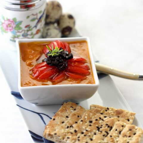 Gazpacho Soup (Chilled Tomato Soup Recipe)