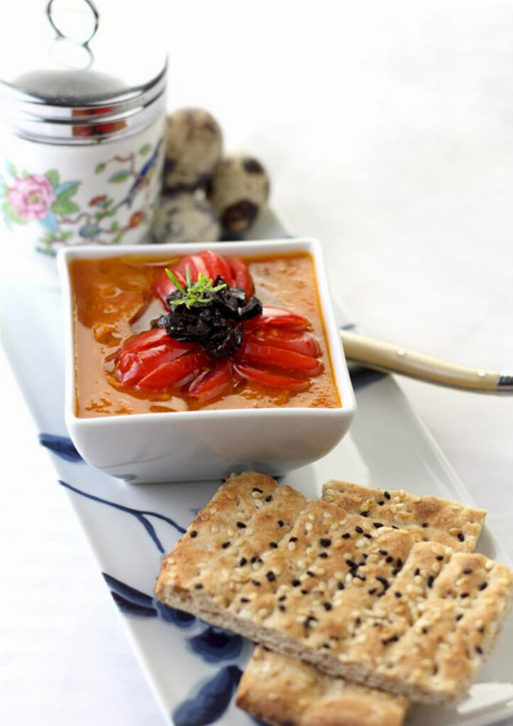 Gazpacho Soup (Chilled Tomato Soup Recipe)