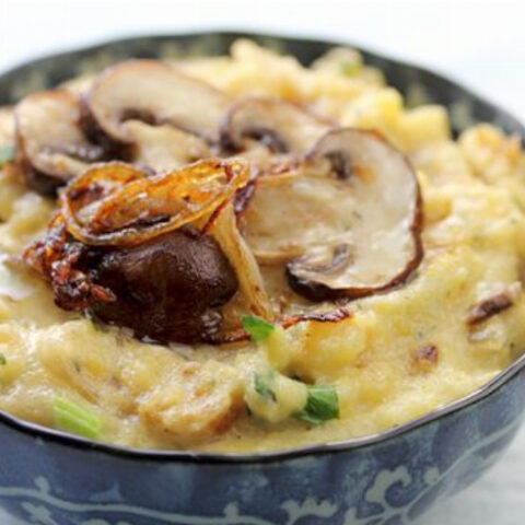 Mushroom and Gorgonzola Polenta Recipe