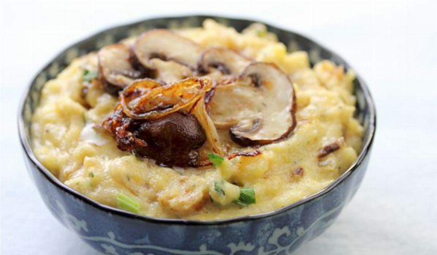 Mushroom and Gorgonzola Polenta Recipe