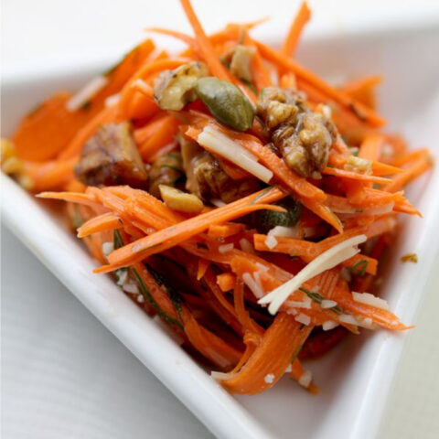 Shredded Carrot and Walnut Salad Recipe