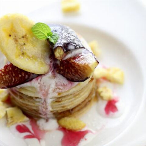 Banana and Fig Crepe Cake Recipe