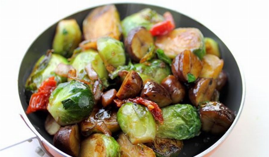 Brussels Sprouts with Chestnuts