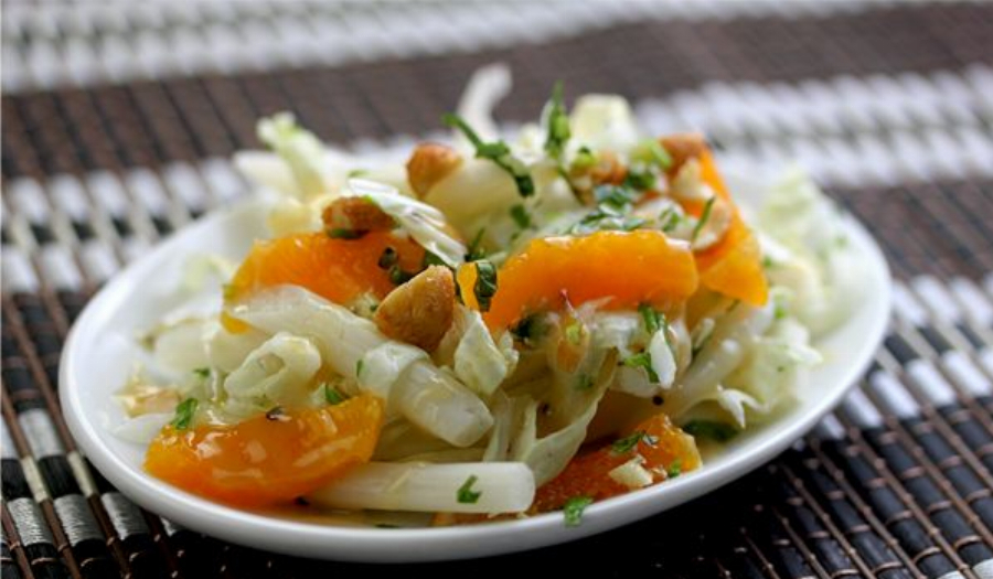 Chinese Cabbage and Lotus Salad Recipe