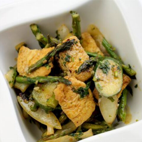 Asparagus and Zucchini Tofu Recipe