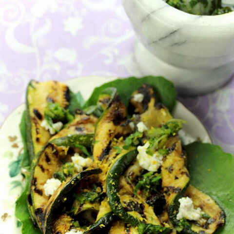 Grilled Zucchini with Chimichurri