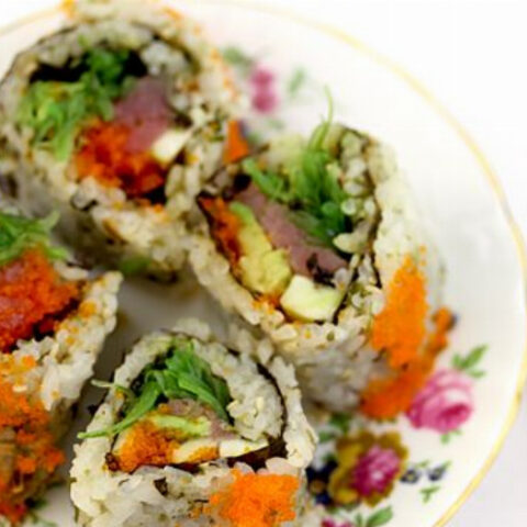 Spicy Tuna Maki Sushi Roll Recipe