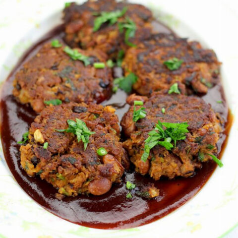 Scallion Kidney Bean Burger Recipe