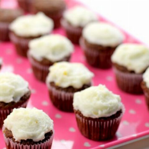 Cocoa Carrot and Earl Grey Cupcakes